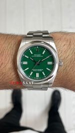 Rolex Oyster Perpetual Green 134300 Yeşil 41mm Replika Saat