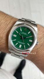 Rolex Oyster Perpetual Green 134300 Yeşil 41mm Replika Saat