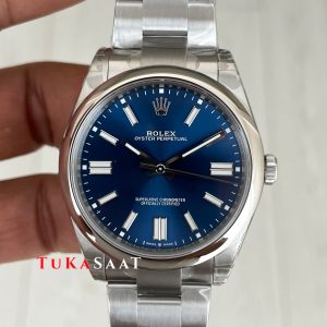 Rolex Oyster Perpetual Mavi 134300 Sunburst Blue 41mm 3230 Super Clone ETA Swiss VS Factory