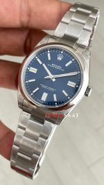 Rolex Oyster Perpetual Mavi 134300 Sunburst Blue 41mm 3230 Super Clone ETA Swiss VS Factory