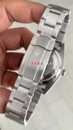 Rolex Oyster Perpetual Tiffany 124300 Turkuaz 41mm Silver Replika Saat