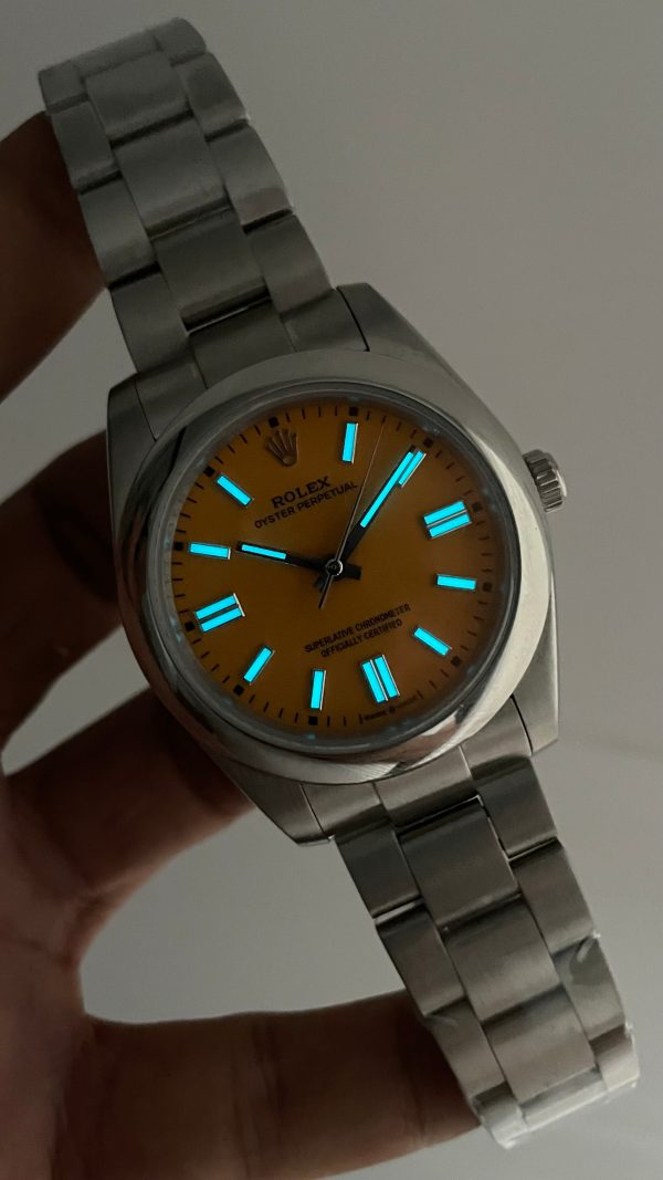 Rolex Oyster Perpetual Yellow 124300 Sarı Kadran 41mm Replika Saat Rolex Oyster Perpetual Yellow 124300 Sarı Kadran 41mm Replika Saat