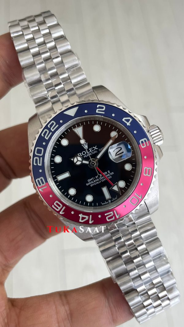 Rolex Pepsi Gmt Master II 126710BLNO Jubilee 40mm Replika Saat
