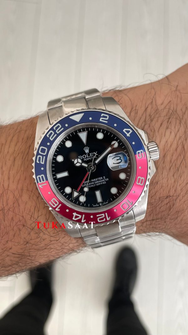 Rolex Pepsi Gmt Master II 126710BLNO Oyster 40mm Replika Saat Rolex Pepsi Gmt Master II 126710BLNO Oyster 40mm Replika Saat