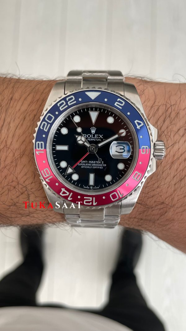 Rolex Pepsi Gmt Master II 126710BLNO Oyster 40mm Replika Saat Rolex Pepsi Gmt Master II 126710BLNO Oyster 40mm Replika Saat
