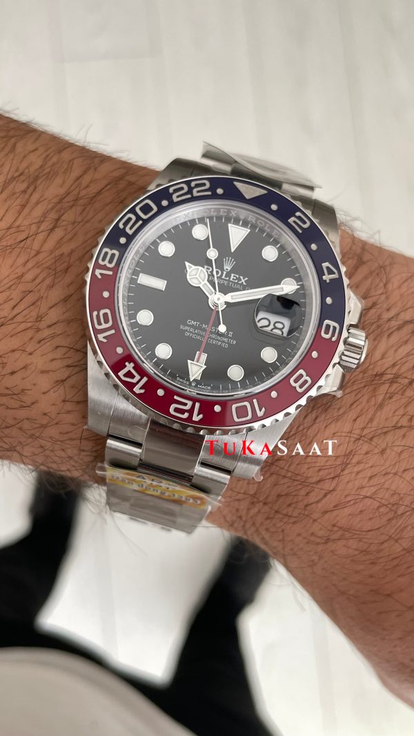 Rolex Pepsi Gmt Master II 126710BLRO Oyster 40mm DD3285 V4 Swiss ETA Saat AR Factory