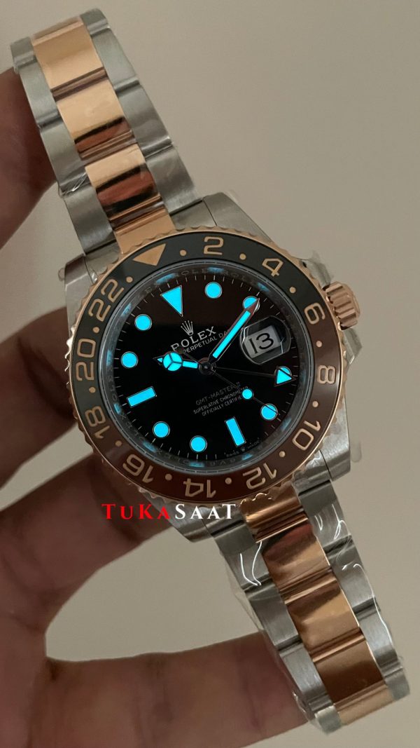 Rolex Root Beer Gmt Master II 126711CHNR Oyster V4 DD3285 Super Klon Swiss ETA Saat AR Factory