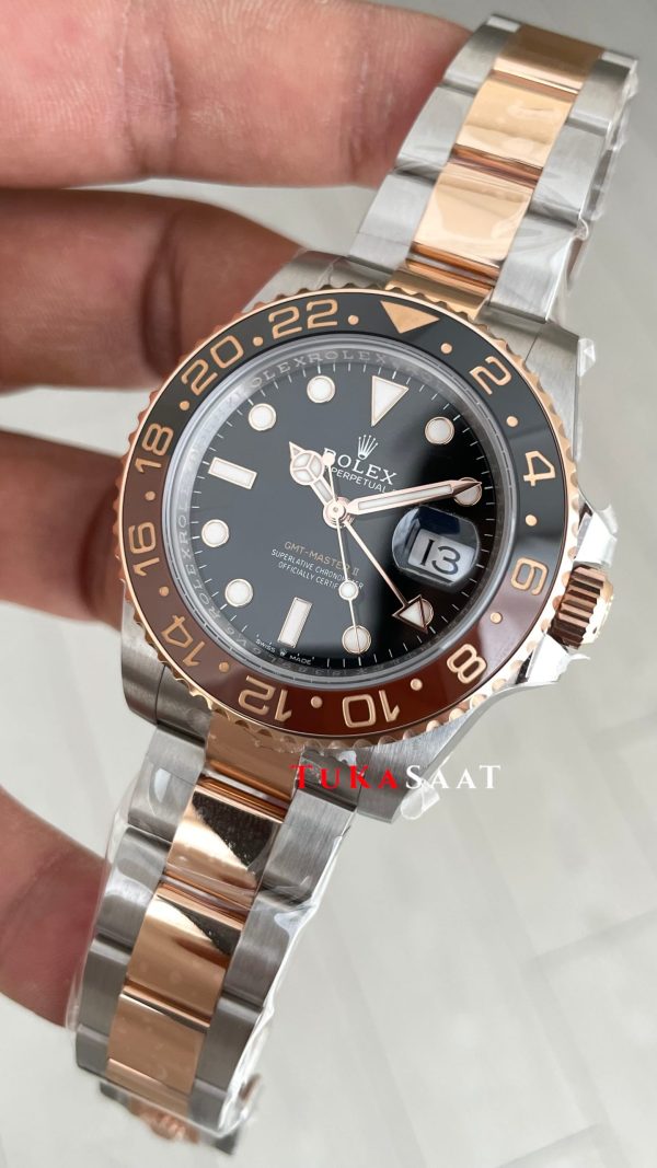 Rolex Root Beer Gmt Master II 126711CHNR Oyster V4 DD3285 Super Klon Swiss ETA Saat AR Factory