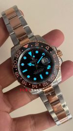 Rolex Root Beer Gmt Master II 126711CHNR Two Tone Rose 40mm Replika Saat
