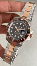 Rolex Root Beer Gmt Master II 126711CHNR Two Tone Rose 40mm Replika Saat