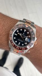 Rolex Root Beer Gmt Master II 126711CHNR Two Tone Rose 40mm Replika Saat