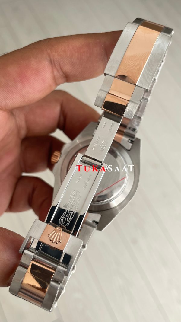 Rolex Root Beer Gmt Master II 126711CHNR Two Tone Rose 40mm Replika Saat Rolex Root Beer Gmt Master II 126711CHNR Two Tone Rose 40mm Replika Saat