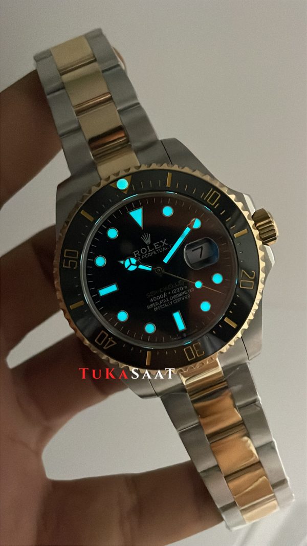 Rolex Sea Dweller 126603 Two Tone Gold 43mm Replika Saat Rolex Sea Dweller 126603 Two Tone Gold 43mm Replika Saat