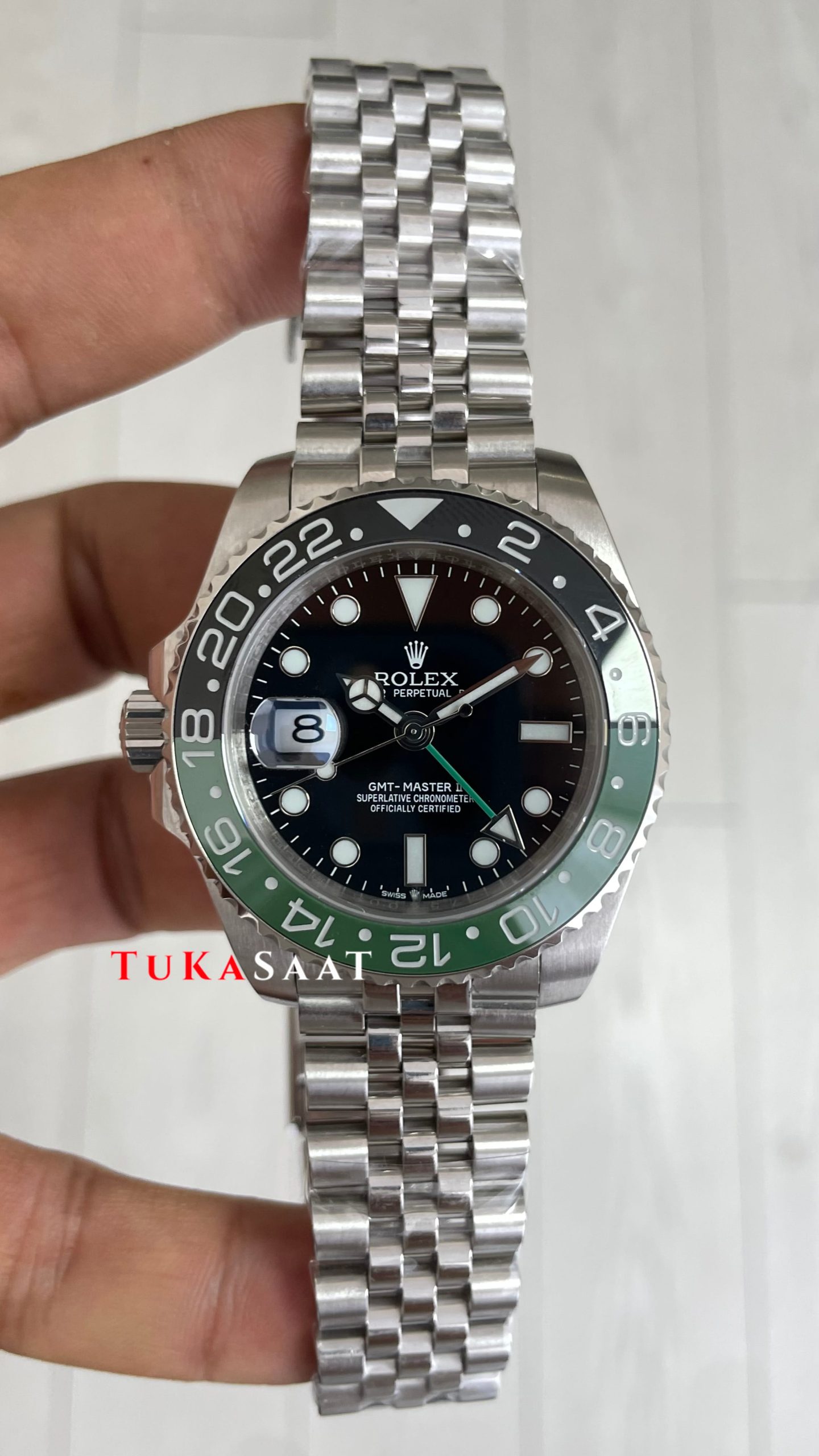 Rolex Sprite Gmt Master II 126720VTNR Jubilee 40mm Replika Saat Rolex Sprite Gmt Master II 126720VTNR Jubilee 40mm Replika Saat
