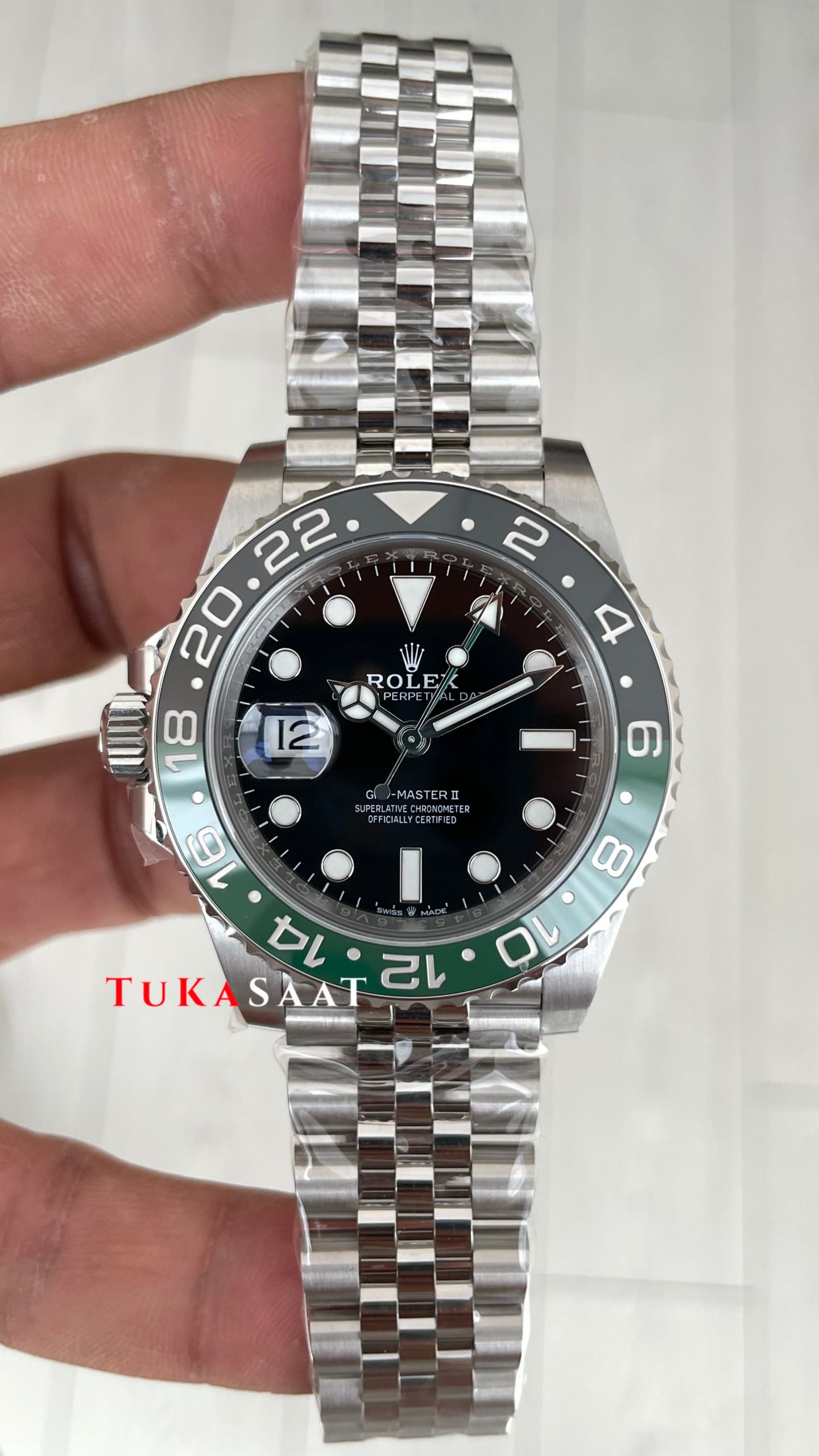 Rolex Sprite Gmt Master II 126720VTNR Jubilee 40mm V4 DD3285 Super Klon Swiss ETA Saat AR Factory Rolex Sprite Gmt Master II 126720VTNR Jubilee 40mm V4 DD3285 Super Klon Swiss ETA Saat AR Factory