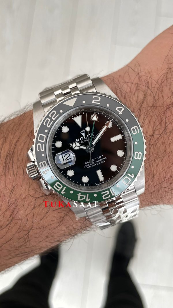 Rolex Sprite Gmt Master II 126720VTNR Jubilee 40mm V4 DD3285 Super Klon Swiss ETA Saat AR Factory Rolex Sprite Gmt Master II 126720VTNR Jubilee 40mm V4 DD3285 Super Klon Swiss ETA Saat AR Factory
