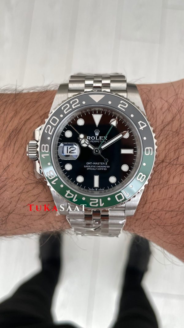 Rolex Sprite Gmt Master II 126720VTNR Jubilee 40mm V4 DD3285 Super Klon Swiss ETA Saat AR Factory Rolex Sprite Gmt Master II 126720VTNR Jubilee 40mm V4 DD3285 Super Klon Swiss ETA Saat AR Factory