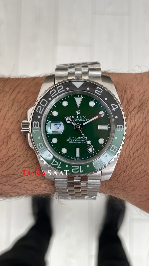 Rolex Sprite Gmt Master II 126729VTNR Jubilee 40mm Replika Saat Rolex Sprite Gmt Master II 126729VTNR Jubilee 40mm Replika Saat