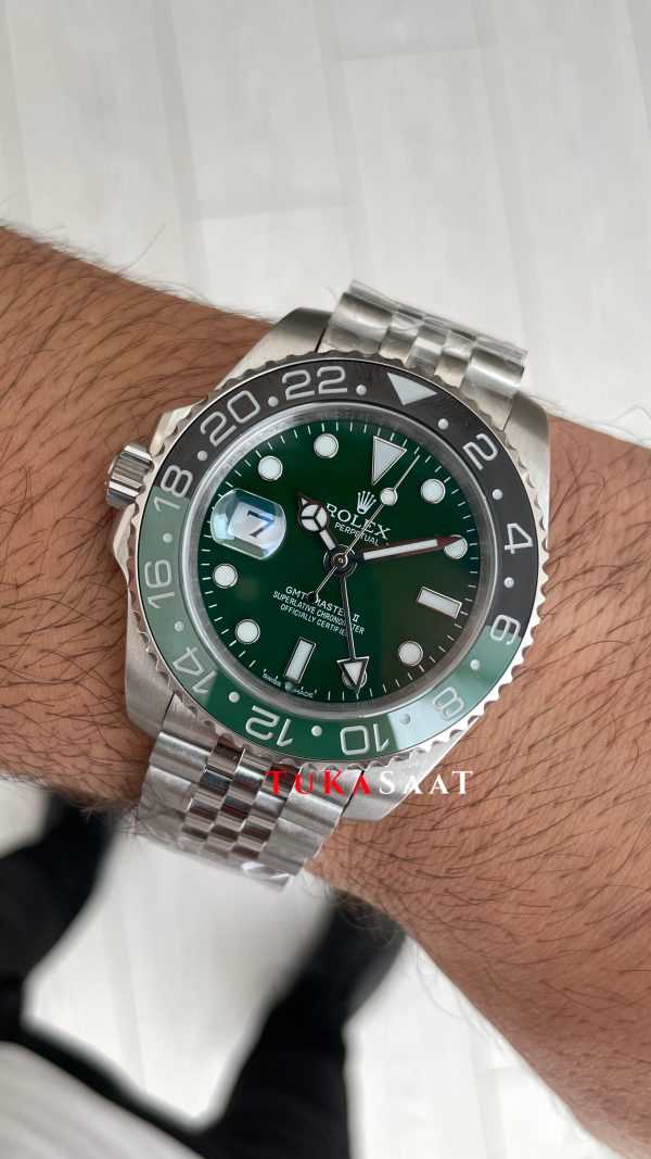Rolex Sprite Gmt Master II 126729VTNR Jubilee 40mm Replika Saat Rolex Sprite Gmt Master II 126729VTNR Jubilee 40mm Replika Saat