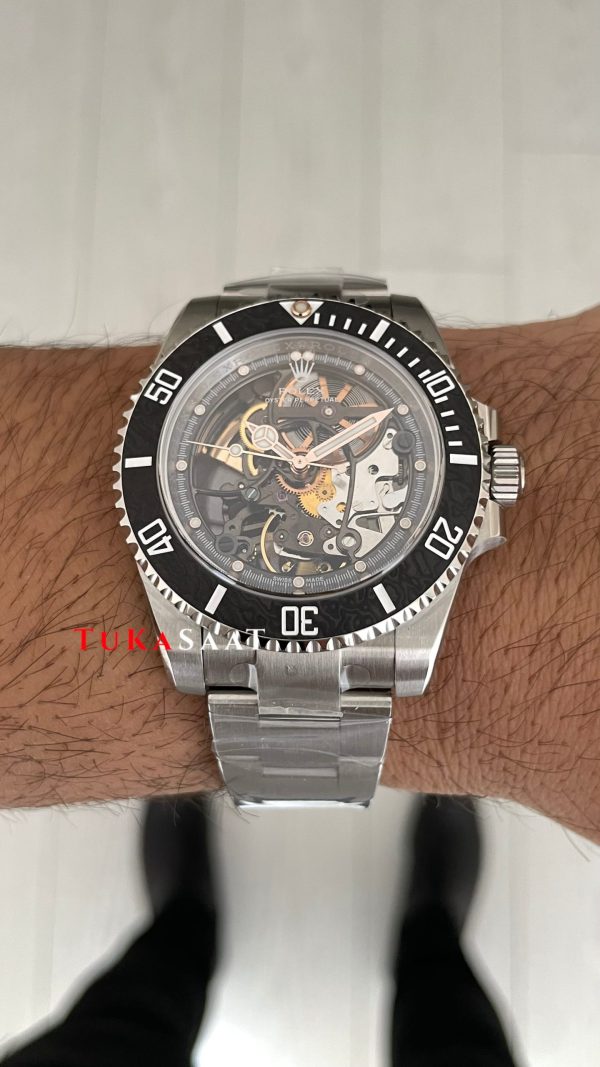 Rolex Submariner Andrea Pirlo Skeleton Artisans de Geneve 40mm 3130 Super Klon Swiss ETA Saat