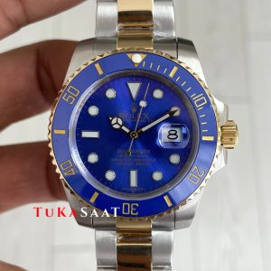 Rolex Submariner Bluesy 126613LB Mavi Kadran 41mm Two Tone Gold Replika Saat