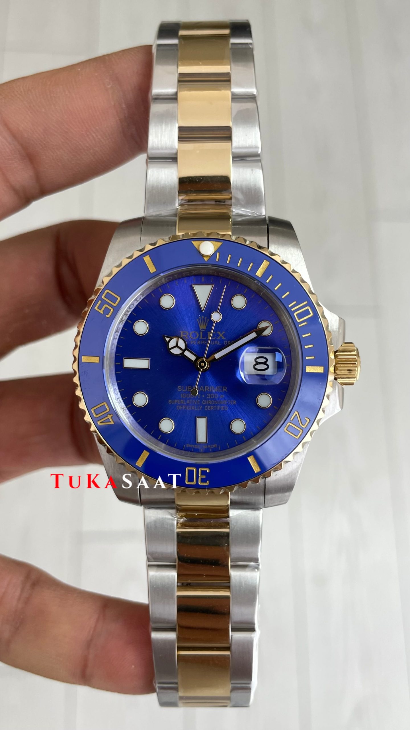 Rolex Submariner Bluesy 126613LB Mavi Kadran 41mm Two Tone Gold Replika Saat Rolex Submariner Bluesy 126613LB Mavi Kadran 41mm Two Tone Gold Replika Saat