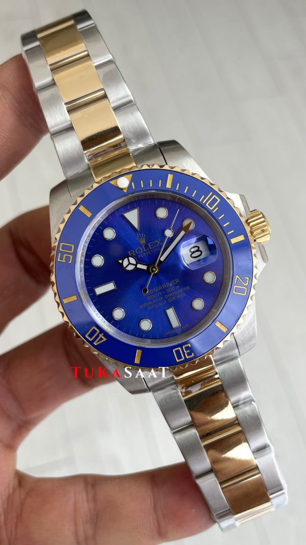 Rolex Submariner Bluesy 126613LB Mavi Kadran 41mm Two Tone Gold Replika Saat Rolex Submariner Bluesy 126613LB Mavi Kadran 41mm Two Tone Gold Replika Saat