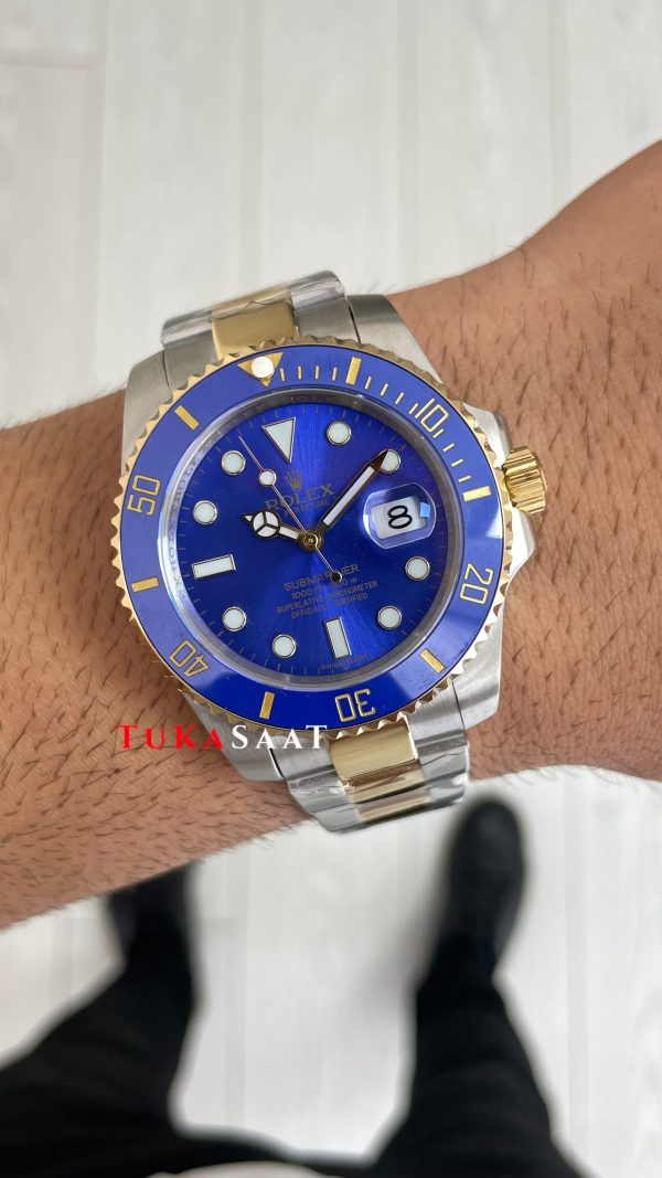 Rolex Submariner Bluesy 126613LB Mavi Kadran 41mm Two Tone Gold Replika Saat Rolex Submariner Bluesy 126613LB Mavi Kadran 41mm Two Tone Gold Replika Saat