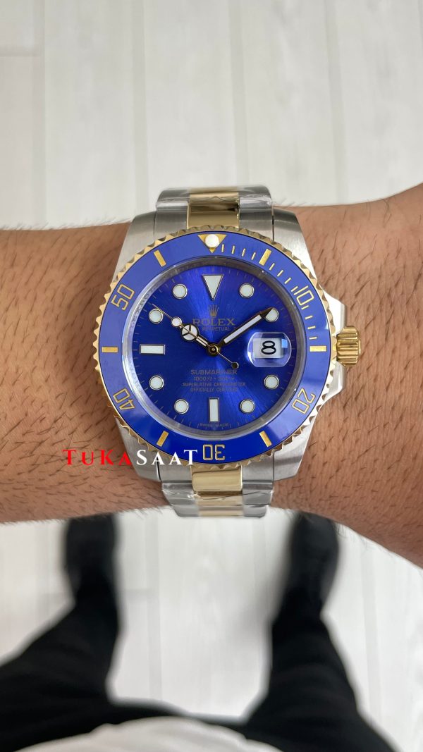 Rolex Submariner Bluesy 126613LB Mavi Kadran 41mm Two Tone Gold Replika Saat Rolex Submariner Bluesy 126613LB Mavi Kadran 41mm Two Tone Gold Replika Saat