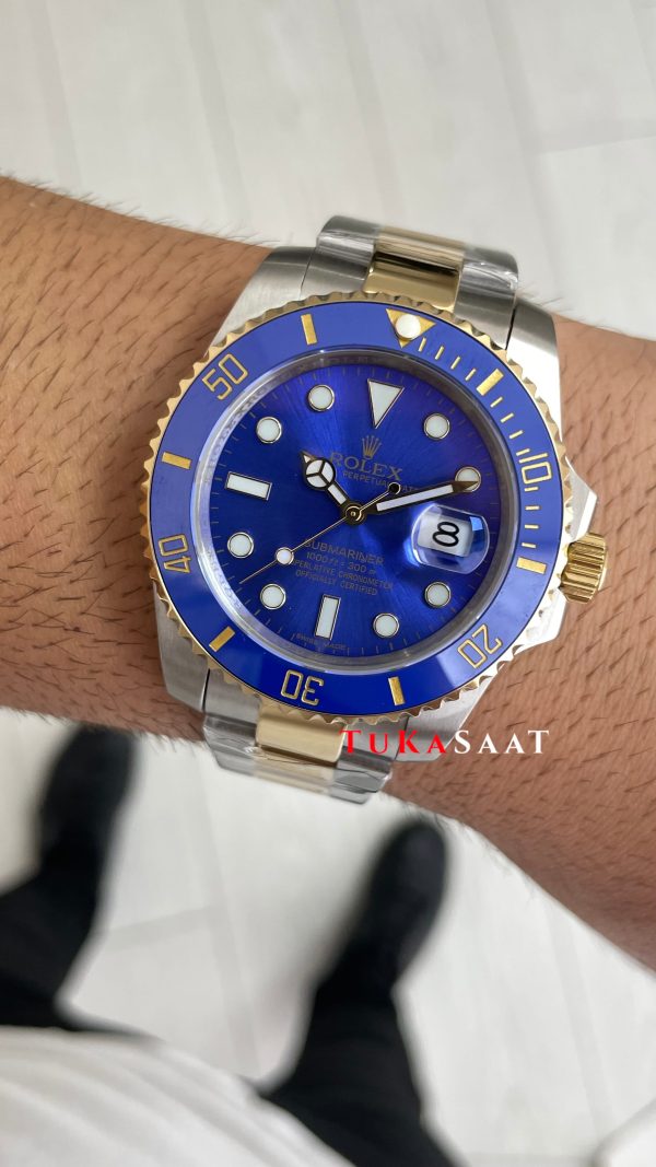 Rolex Submariner Bluesy 126613LB Mavi Kadran 41mm Two Tone Gold Replika Saat Rolex Submariner Bluesy 126613LB Mavi Kadran 41mm Two Tone Gold Replika Saat