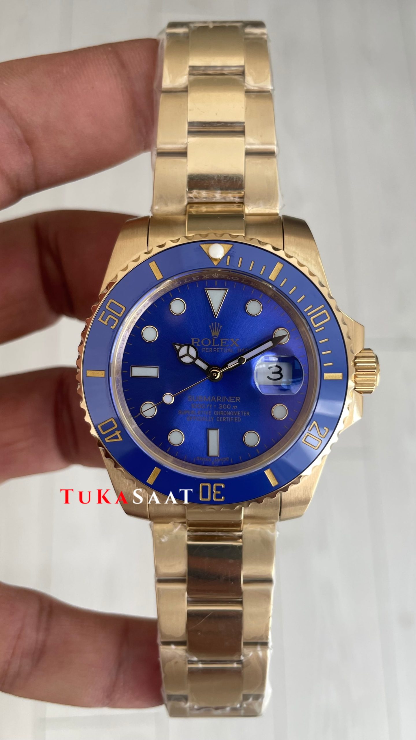 Rolex Submariner Bluesy 126618LB Gold Mavi Kadran 41mm Replika Saat Rolex Submariner Bluesy 126618LB Gold Mavi Kadran 41mm Replika Saat