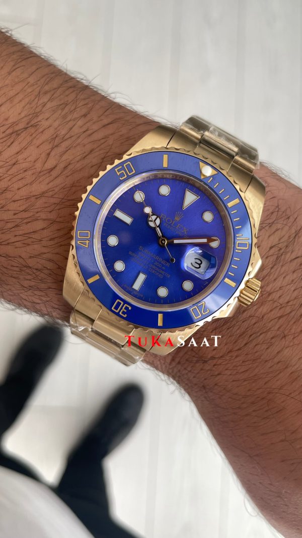 Rolex Submariner Bluesy 126618LB Gold Mavi Kadran 41mm Replika Saat Rolex Submariner Bluesy 126618LB Gold Mavi Kadran 41mm Replika Saat