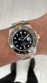 Rolex Submariner Date 126613LN Siyah Kadran Two Tone Gold 41mm Replika Saat