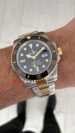 Rolex Submariner Date 126613LN Siyah Kadran Two Tone Gold 41mm Replika Saat