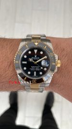Rolex Submariner Date 126613LN Siyah Kadran Two Tone Gold 41mm Replika Saat
