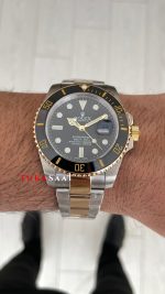 Rolex Submariner Date 126613LN Siyah Kadran Two Tone Gold 41mm Replika Saat