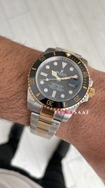 Rolex Submariner Date 126613LN Siyah Kadran Two Tone Gold 41mm Replika Saat