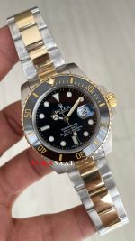 Rolex Submariner Date 126613LN Siyah Kadran Two Tone Gold 41mm Replika Saat