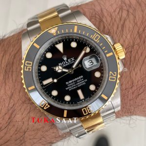 Rolex Submariner Date 126613LN Two Tone Gold 41mm DD3235 Super Klon Swiss ETA Saat AR Factory