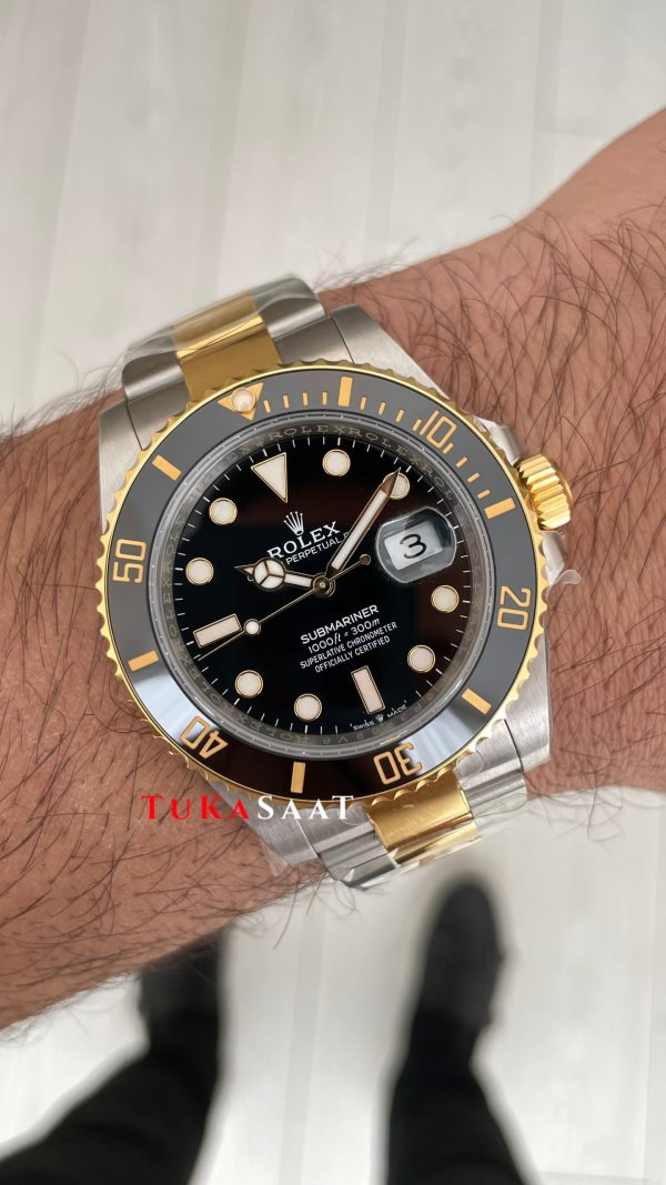 Rolex Submariner Date 126613LN Two Tone Gold 41mm DD3235 Super Klon Swiss ETA Saat AR Factory