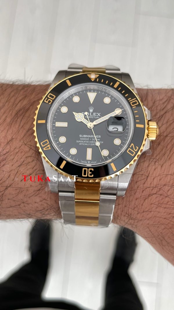 Rolex Submariner Date 126613LN Two Tone Gold 41mm DD3235 Super Klon Swiss ETA Saat AR Factory
