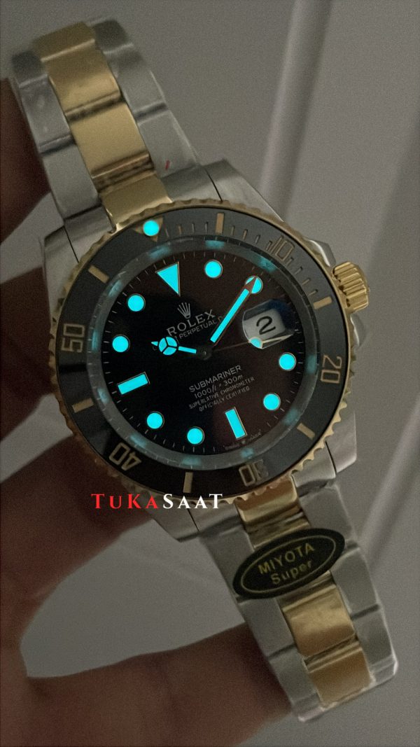 Rolex Submariner Date 126613LN Two Tone Gold Siyah Kadran 41mm Super Miyota Replika Saat Rolex Submariner Date 126613LN Two Tone Gold Siyah Kadran 41mm Super Miyota Replika Saat