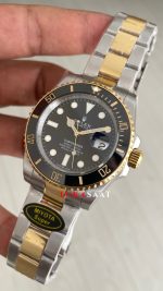 Rolex Submariner Date 126613LN Two Tone Gold Siyah Kadran 41mm Super Miyota Replika Saat