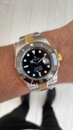 Rolex Submariner Date 126613LN Two Tone Gold Siyah Kadran 41mm Super Miyota Replika Saat