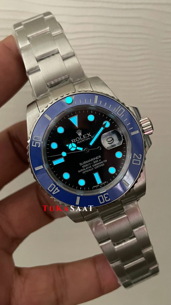 Rolex Submariner Date Blueberry 126619LB Cookie Monster Smurf 41mm Replika Saat