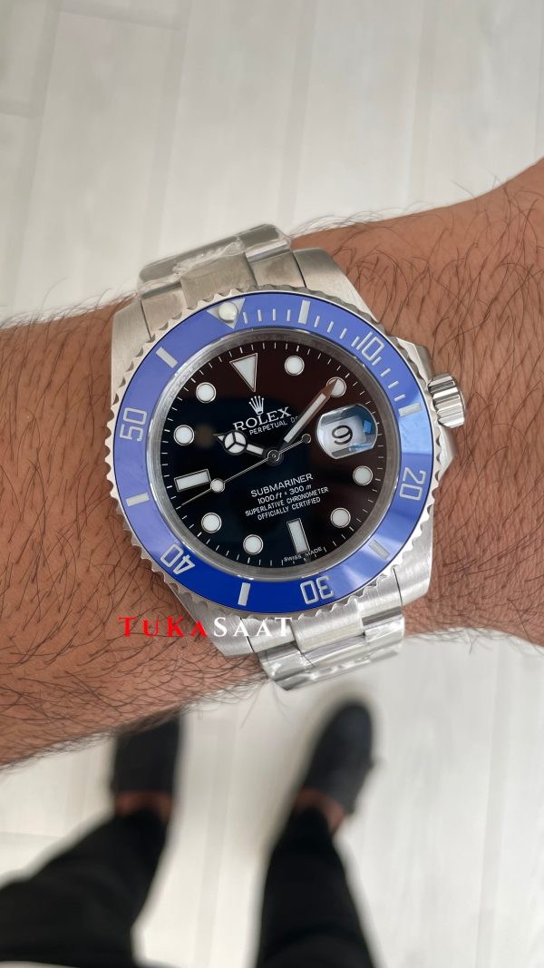 Rolex Submariner Date Blueberry 126619LB Cookie Monster Smurf 41mm Replika Saat
