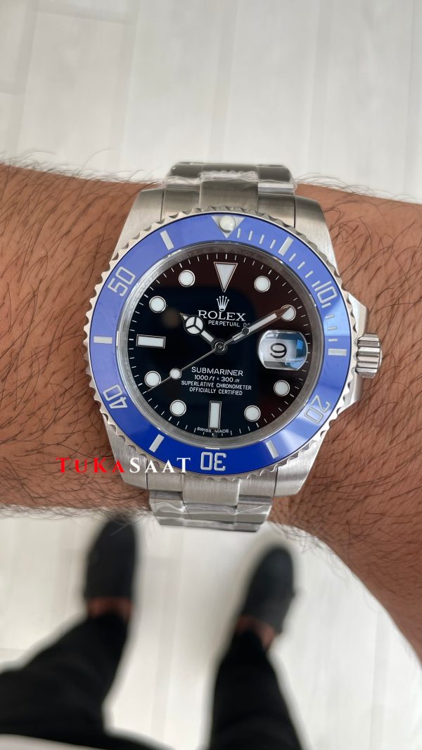 Rolex Submariner Date Blueberry 126619LB Cookie Monster Smurf 41mm Replika Saat