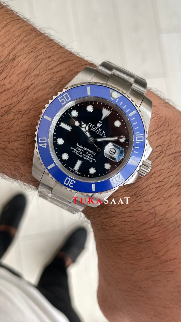 Rolex Submariner Date Blueberry 126619LB Cookie Monster Smurf 41mm Replika Saat