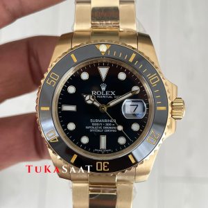 Rolex Submariner Gold 126618LN Siyah Oyster 41mm Replika Saat