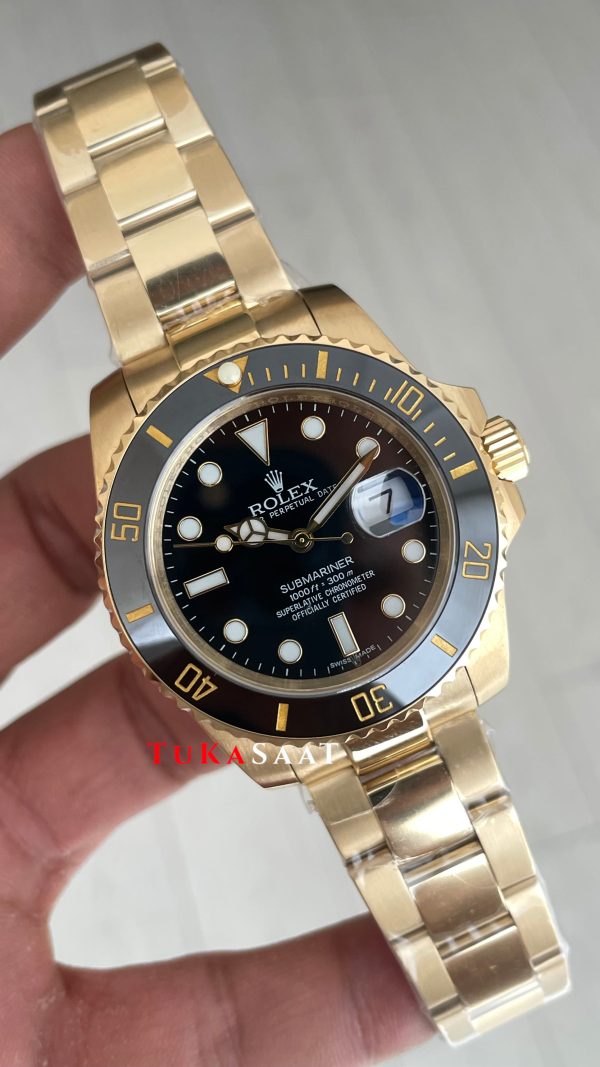 Rolex Submariner Gold 126618LN Siyah Oyster 41mm Replika Saat Rolex Submariner Gold 126618LN Siyah Oyster 41mm Replika Saat